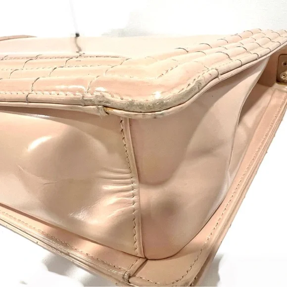 CHANEL GLAZED CALFSKIN JUMBO BOY BAG - VINTAGE - Picture 10 of 15